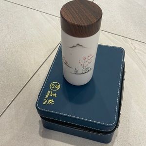 6”H porcelain coffee tea canister